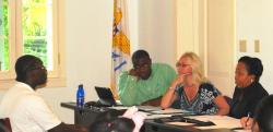 Employability skills winner Latroy Charles, left, is interviewed by JAG-VI contest judges. Employability skills winner Latroy Charles, left, is interviewed by JAG-VI contest judges.